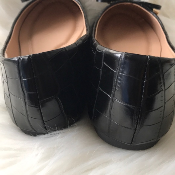 Croc Effect Basic Ballet Flats - Picture 6 of 6